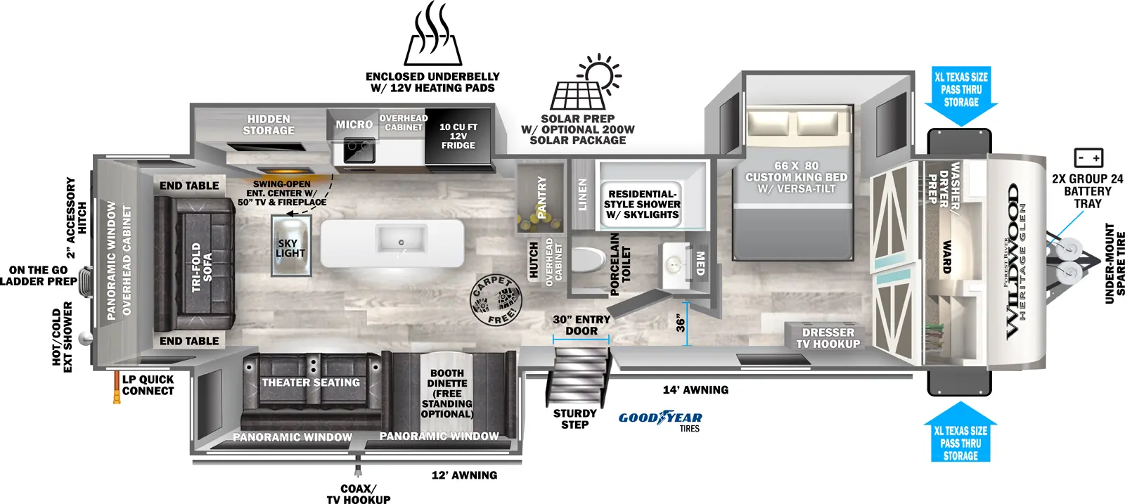 2024 308RL Floorplan